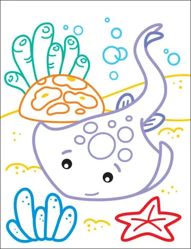 Кольорові зафарбовки: Восьминіжок - фото 3