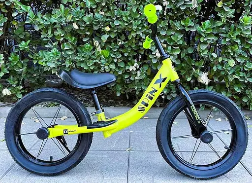 Велобіг Corso Spin-X, сталева рама, колесо 14", надувні колеса, підніжка, підставка для ніг, дзвоник PX-605-82 - фото 2