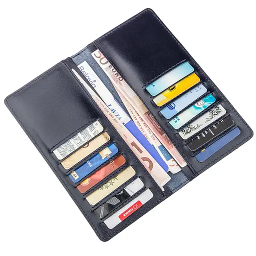 Кожаный портмоне Shvigel 18х9х1 см acs0016025 - фото 4