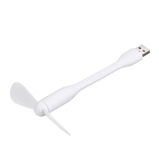 Вентилятор мобильный USB белый - фото 7