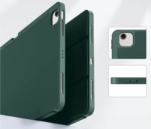 Чехол-книжка CDK для Apple iPad Air 13" M3 2025 экокожа/силикон Smart Case cлот cтилус (017899) green - фото 4