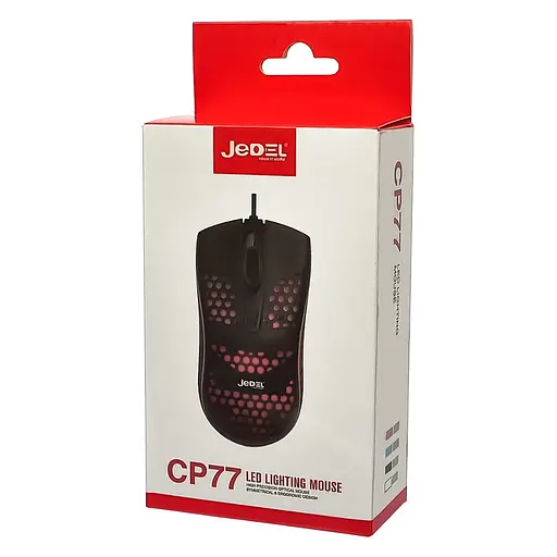 Миша Jedel CP77 2000 DPI з RGB підсвічуванням біла - фото 4
