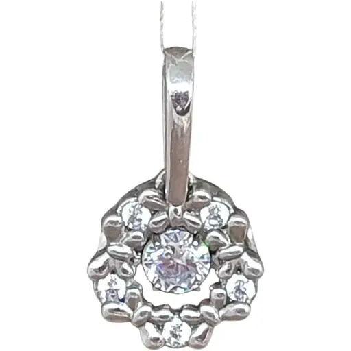 Серебряная подвеска Лазурит с фианитами. 39106р