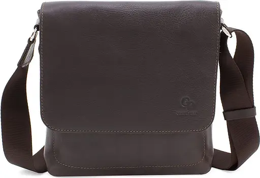 Чоловіча шкіряна сумка GRANDE PELLE 22х22х5,5 см sum0022206 - фото 4