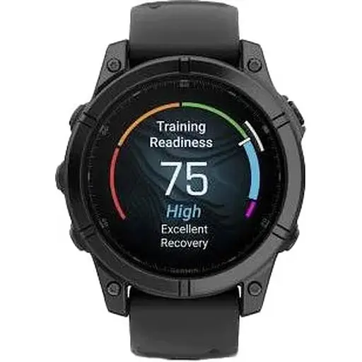 Смарт-часы Garmin Fenix E 47mm AMOLED Slate Gray Steel with Black Silicone Band 010-03025-03/01/13 - фото 2
