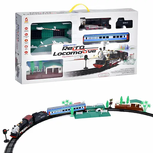 Детская железная дорога Retro Locomotive с музыкой и светом (22836)