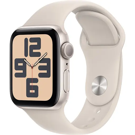 Смарт-часы Apple Watch SE 2 GPS 40mm Starlight Aluminum Case with Starlight Sport Band S/M (MR9U3) [95073]