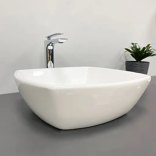 Умивальник VBI Cortona white накладний VBI-012608, Білий - фото 4