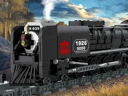 Конструктор "Ретро локомотив" 1546 елементів чорний Ramiz - фото 6