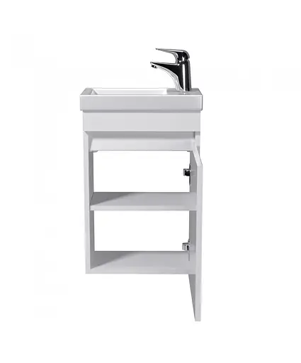 Тумба Мойдодир City White 40-A з умивальником Como 40 Білий підвісна Білий - фото 8