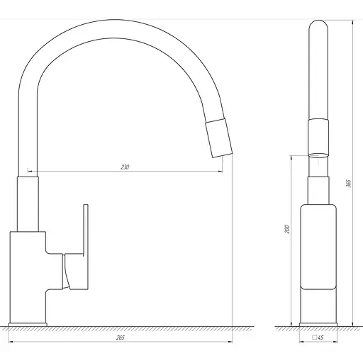 Змішувач для кухні Globus Lux Milano GLM-203LR-2-ARENA - фото 4