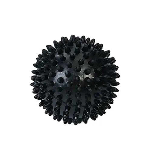 Мяч массажный Bambi MS 2096-1(Black) размер 7,5 см, черный - фото 1