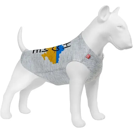 Майка для собак Waudog Clothes малюнок "Дім", M40, B 62-68 см, С 35-40 см