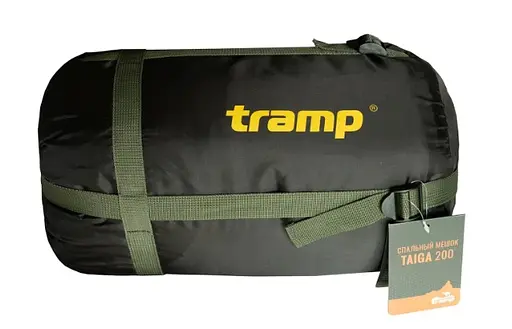 Спальный мешок Tramp Taiga 200 Оливковый (Правосторонний) - фото 5