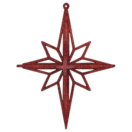 Ялинкова іграшка MIS LT Ромб малий 11х11х14 см червоний - фото 1