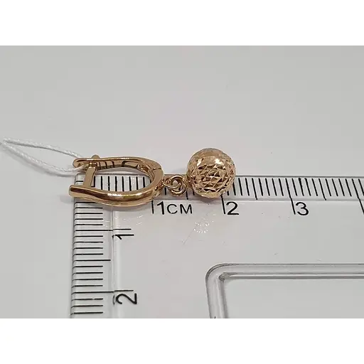 Золоті сережки підвіски Favoritum. 210137_7_А - фото 3