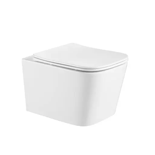 Унитаз подвесной Qtap Crow безободковый с сиденьем Soft-close QT05335171W - фото 1