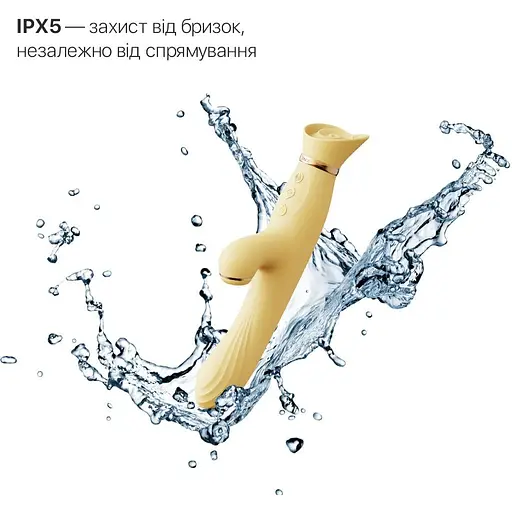 Вібратор з підігрівом та вакуумною стимуляцією клітора Zalo - ROSE Vibrator Lemon Yellow - фото 5