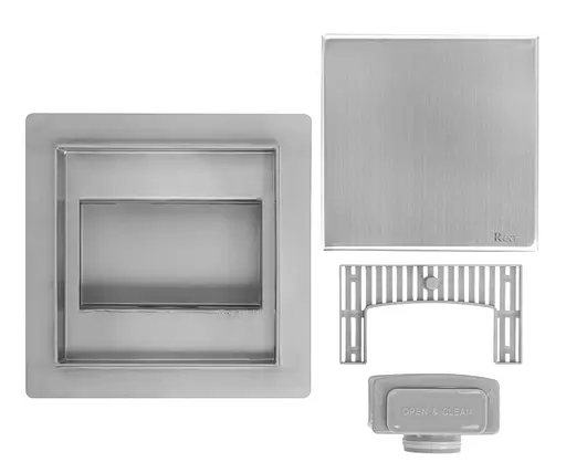 Трап для душу Rea Neo 15X15 nickiel brushed REA-G6207 - фото 6