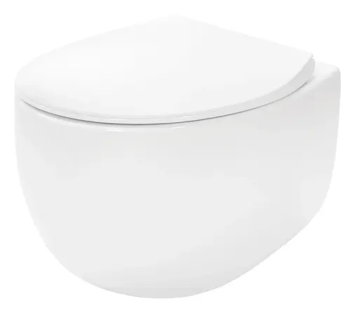 Подвесной унитаз Rea Lars White REA-C9500, Белый - фото 1