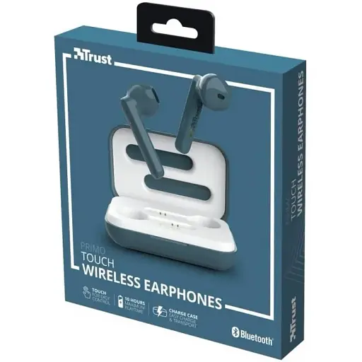 Наушники TWS Trust Primo Touch True Wireless Mic Blue (23780) - фото 4
