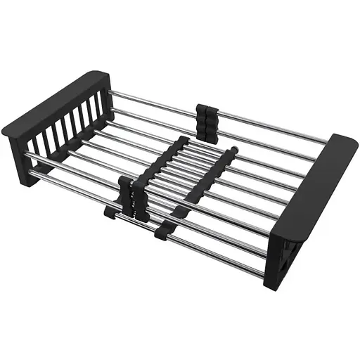 Комплект чорної кухонної мийки та змішувача Nett з нержавіючої сталі NB-7848 - фото 4