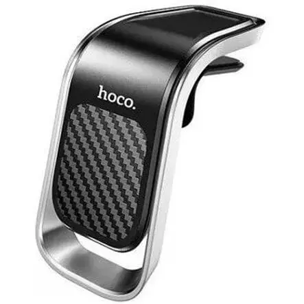 Холдер Hoco CA74 Universe air outlet magnetic car holder Черный Серебристый - фото 1