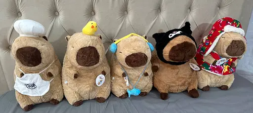 Детский набор Игрушка плед Капибара в костюмах мягкая игрушка с пледом для детей - фото 7