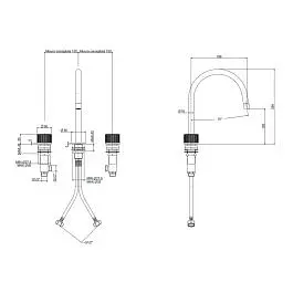 Змішувач для раковини Paffoni Jo без донного клапана black matt JO052NO, Чорний матовий - фото 3
