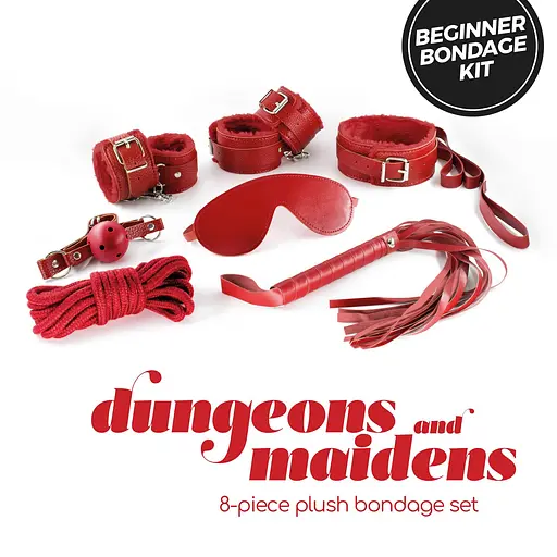 BDSM набір Crushious Dungeons Maidens (червоний) - фото 2