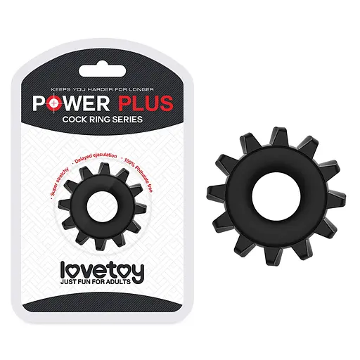 Эрекционное кольцо Lovetoy Power Plus Cock Ring Series 4.5 см черный - фото 2