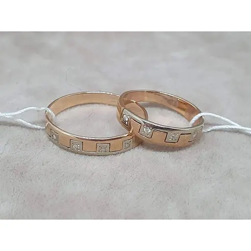 Золота обручка Гаразд з діамантами. 3021077 17 - фото 3