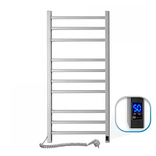 Электрический полотенцесушитель Navin Loft 500x1000 Sensor с таймером, левое 00-044050-5080, Хром, Левое, Электронный - фото 1