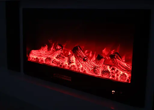 Електричний камін Lindos 1500Вт Bluetooth звук потріскування дров (10080110) - фото 2