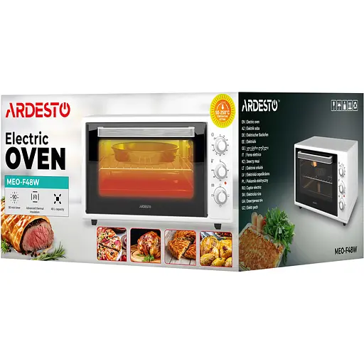 Піч електрична Ardesto 48 л, 1600 Вт, механіч., білий - фото 13