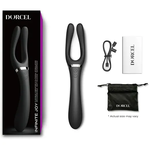 Вібратор-стимулятор Dorcel Infinite Joy Black - фото 6