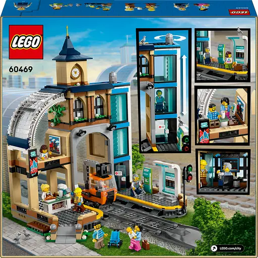 Конструктор LEGO City Центральный железнодорожный вокзал 752 детали (60469) - фото 3