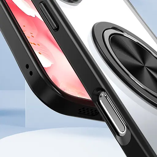 Чохол Epik TPU+PC Metal Ring with MagSafe для Apple iPhone 16 Pro Max 6.9 Чорний - фото 2