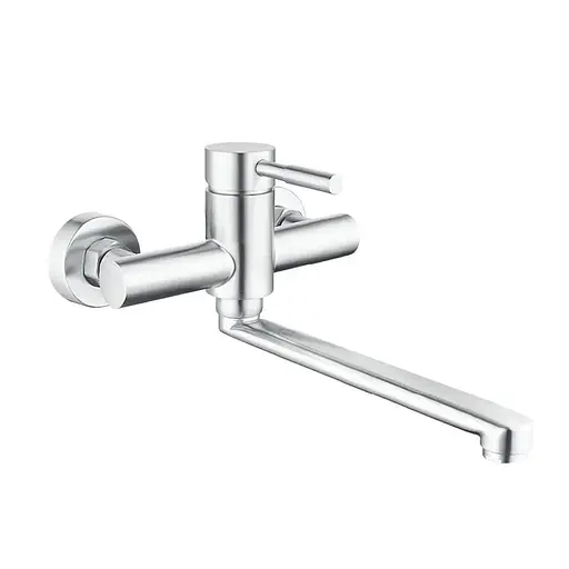 Змішувач для кухні Champion SUS-005 хром настінний CH6536 Нержавіюча сталь - фото 1