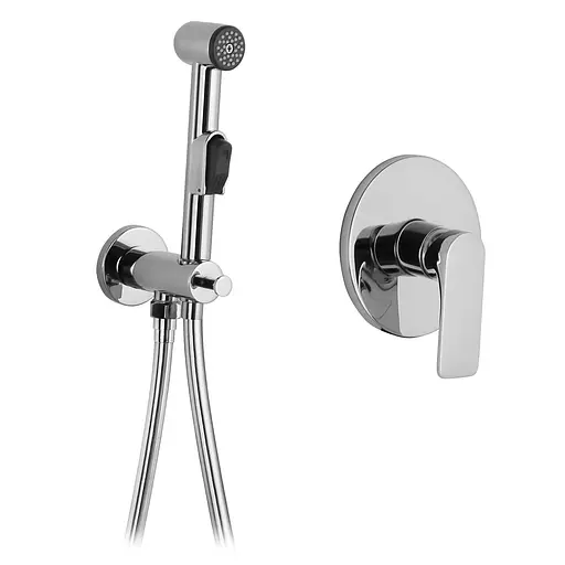 Набор гигиенического душа скрытого монтажа Imprese Bilina VR30225Z-BT, Хром - фото 1