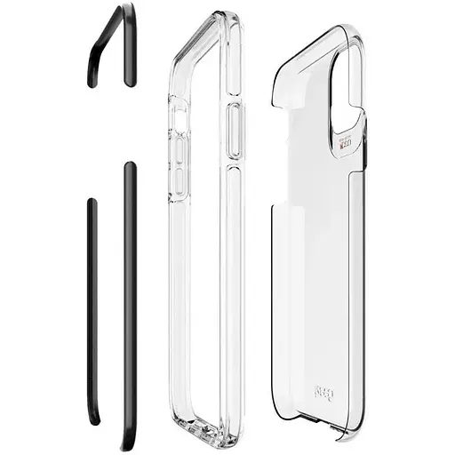 Противоударный чехол Gear4 Piccadilly D3O для iPhone 12 Mini (5.4") Black + Прозрачный (702006033) - фото 4
