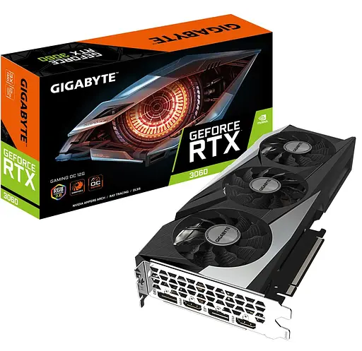 Відеокарта Gigabyte RTX 3060 12Gb GAMING OC (GV-N3060GAMING OC-12GD) (GDDR6, 192 bit, PCI-E v4.0 x16) Б/в - фото 7