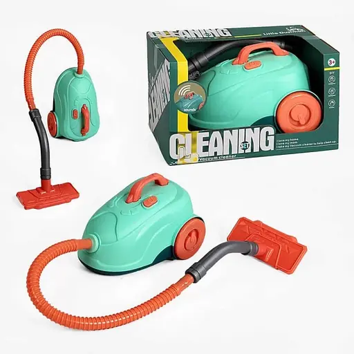 Дитяча побутова техніка "Пилосос" XG2-29F на батарейках, звукові ефекти - фото 3