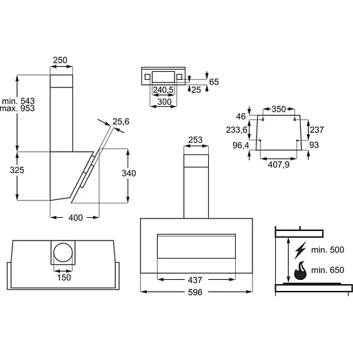 Вытяжка наклонная Electrolux LFV326W [142639] - фото 5
