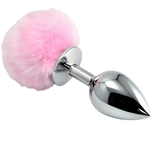 Анальна пробка LoveToy Large Silver Plug 17 см (рожевий)