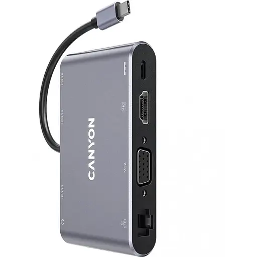 Мультипортовий адаптер Canyon 8 port USB-C Hub DS-14 (CNS-TDS14)