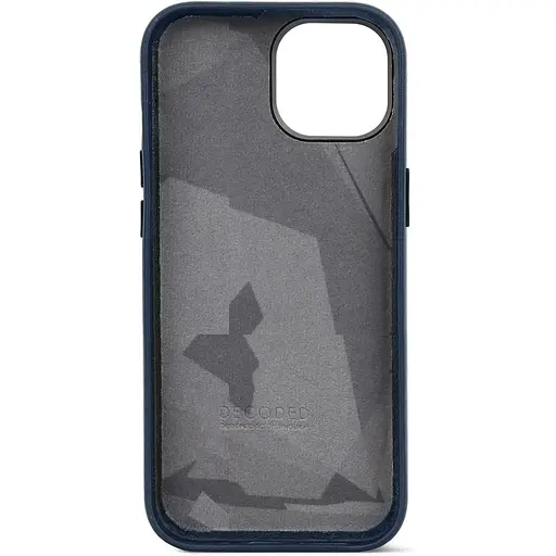 Оригинальный кожаный чехол Decoded Leather Case MagSafe для Apple iPhone 13 (6.1") Matt Navy Blue - фото 4