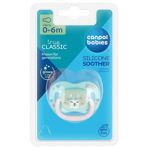 Пустушка Canpol babies Exotic Animals силіконова кругла 0-6 міс. лама (34/933_lama) - фото 3