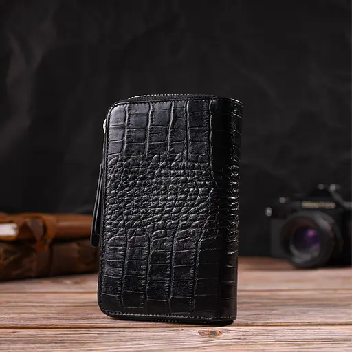 Жіночий шкіряний гаманець Canpellini 9.5х15.5х2.5 см acs0025561 - фото 7