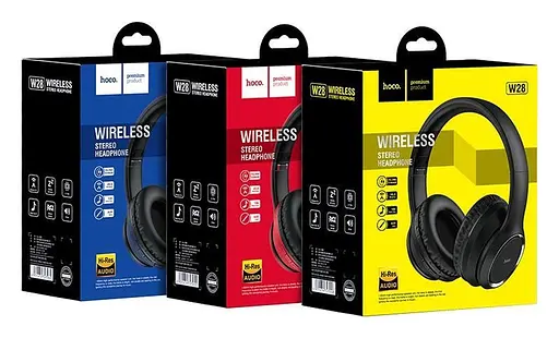 Блютуз Стерео Гарнітура Hoco W28 Синій - фото 5